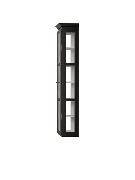 Wandmontierter Vitrinenschrank Classic V4, schwarz von Lindebjerg Design - 4 - Jacobsen Plus