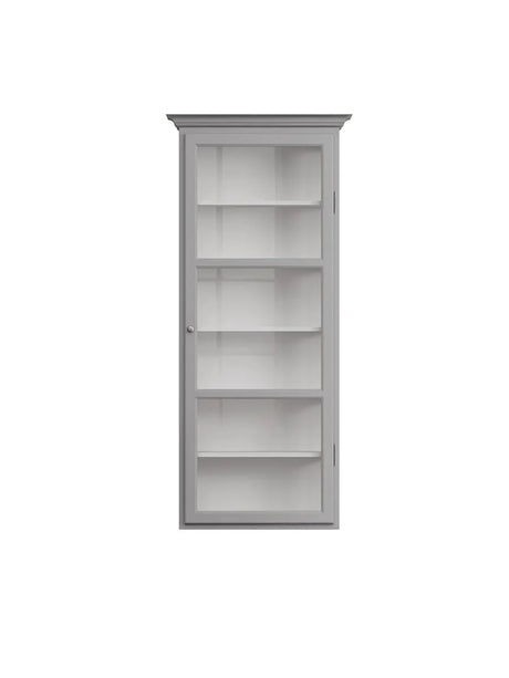 Wandhängender Vitrinenschrank Classic V4, hellgrau von Lindebjerg Design - 1 - Jacobsen Plus