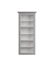 Wandhängender Vitrinenschrank Classic V4, hellgrau von Lindebjerg Design