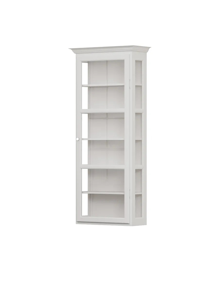 Wandmontierter Vitrinenschrank Classic V4, Weiß von Lindebjerg Design - 3 - Jacobsen Plus