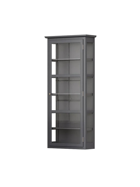 Wandhängender Vitrinenschrank N4, Anthrazit von Lindebjerg Design - 3 - Jacobsen Plus