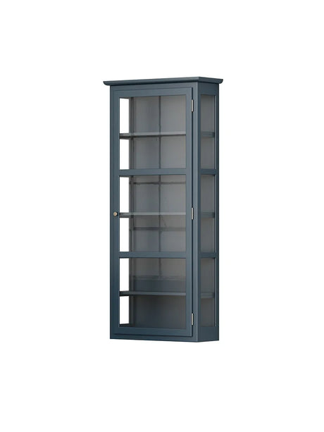 Wandmontierter Vitrinenschrank N4, dark blue von Lindebjerg Design - 3 - Jacobsen Plus