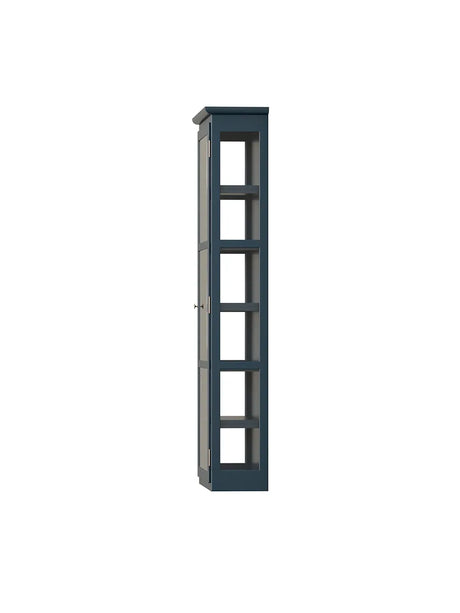 Wandmontierter Vitrinenschrank N4, dark blue von Lindebjerg Design - 4 - Jacobsen Plus