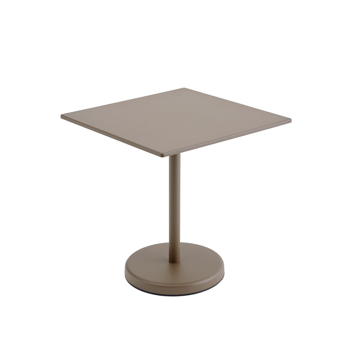 Linear Steel Café-Tisch 70x70 cm, H73 cm von Muuto