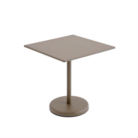 Linear Steel Café-Tisch 70x70 cm, H73 cm von Muuto - Taupe - Jacobsen Plus