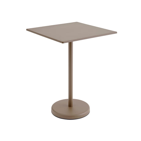 Linear Steel Cafébord 70 x 70 cm, H 95 cm von Muuto - Taupe - Jacobsen Plus