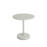 Linear Steel cafébord Ø70 cm, H73 cm fra Muuto - Grå - Jacobsen Plus