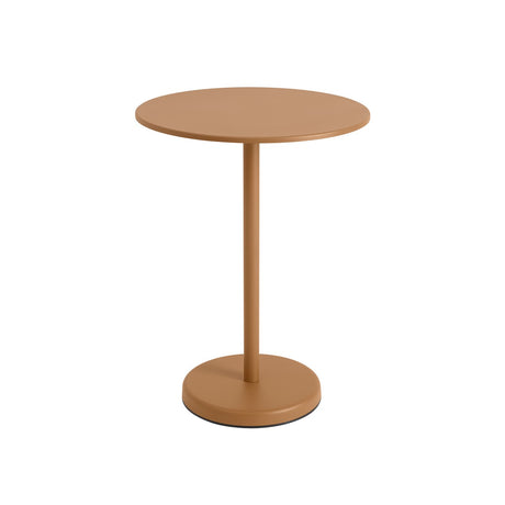 Linear Steel Cafétisch Ø70 cm, H95 cm von Muuto - Orange - Jacobsen Plus