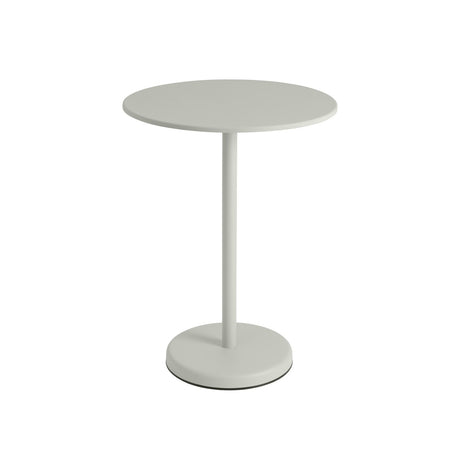 Linear Steel Cafétisch Ø70 cm, H95 cm von Muuto - Grau - Jacobsen Plus