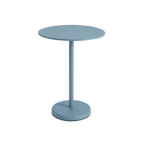 Linear Steel Cafétisch Ø70 cm, H95 cm von Muuto - Hellblau - Jacobsen Plus