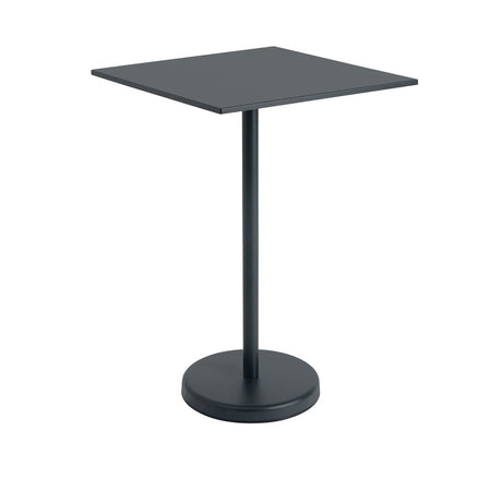 Linear Steel Café-Tisch 70x70cm, H105 cm von Muuto - Schwarz - Jacobsen Plus