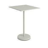 Linear Steel cafébord 70x70cm, H105 cm fra Muuto - Grå - Jacobsen Plus