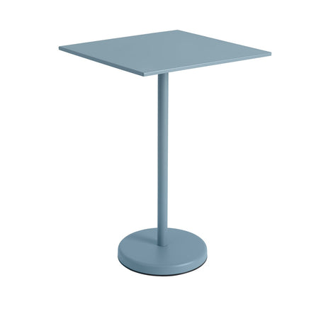 Linear Steel Café-Tisch 70x70cm, H105 cm von Muuto - Hellblau - Jacobsen Plus