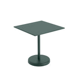 Linear Steel cafébord 70x70cm, H73 cm fra Muuto - Mørkgrøn - Jacobsen Plus