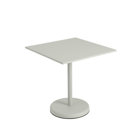 Linear Steel Café-Tisch 70x70 cm, H73 cm von Muuto - Grau - Jacobsen Plus