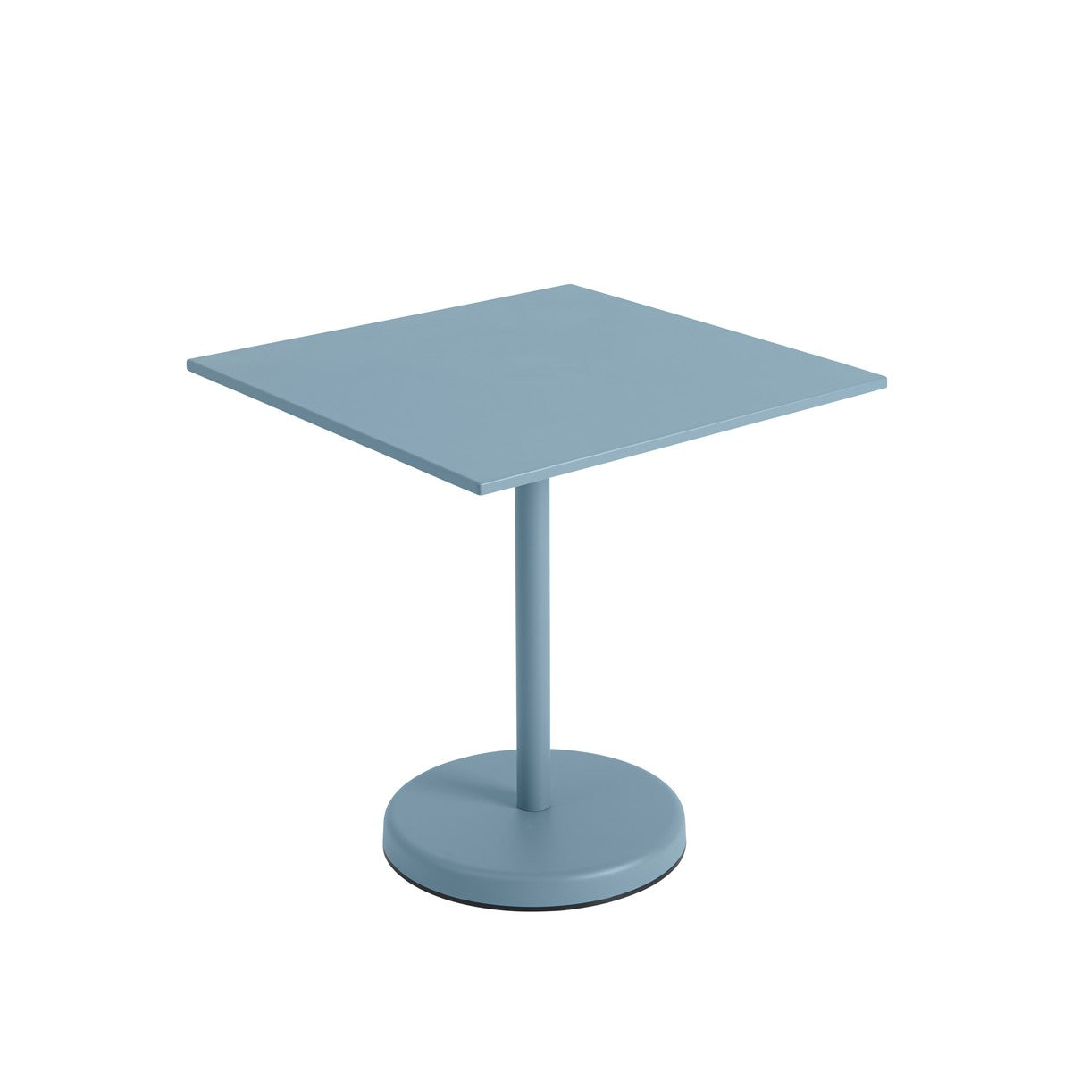 Linear Steel cafébord 70x70cm, H73 cm fra Muuto - Lyseblå - Jacobsen Plus