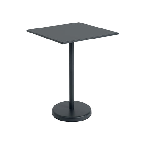 Linear Steel Cafébord 70 x 70 cm, H 95 cm von Muuto - Schwarz - Jacobsen Plus