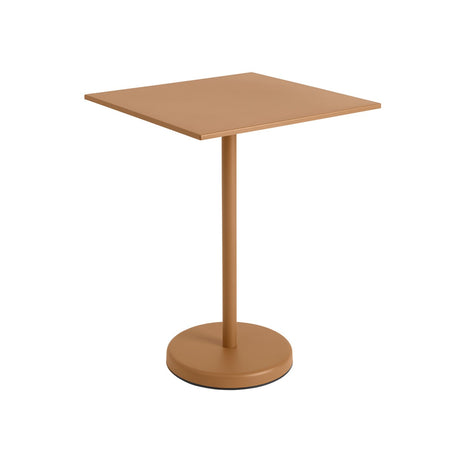 Linear Steel Cafébord 70 x 70 cm, H 95 cm von Muuto - Orange - Jacobsen Plus