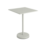 Linear Steel cafébord 70x70cm, H95 cm fra Muuto - Grå - Jacobsen Plus