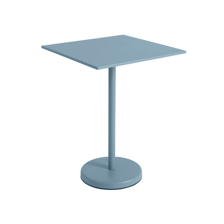 Linear Steel Cafébord 70 x 70 cm, H 95 cm von Muuto - Hellblau - Jacobsen Plus