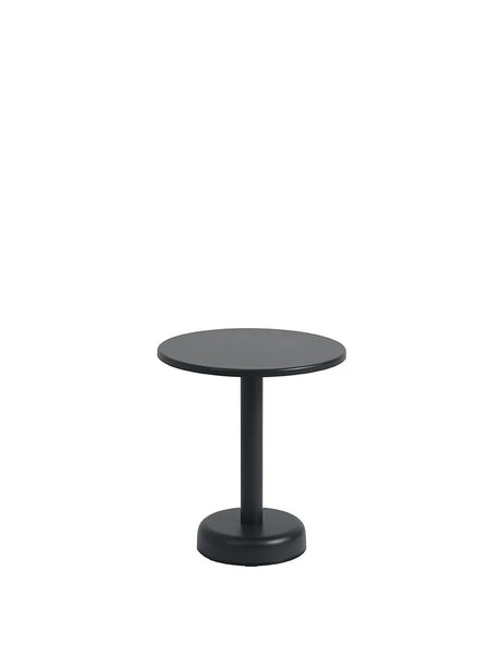 Linear Steel Coffee Table, Ø42 von Muuto - Anthrazit Schwarz - Jacobsen Plus