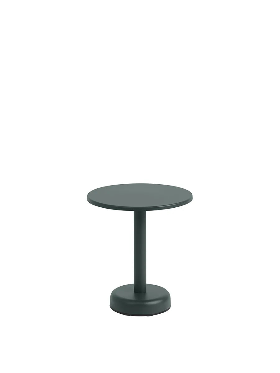 Linear Steel Coffee Table, Ø42 fra Muuto - Dark green - Jacobsen Plus