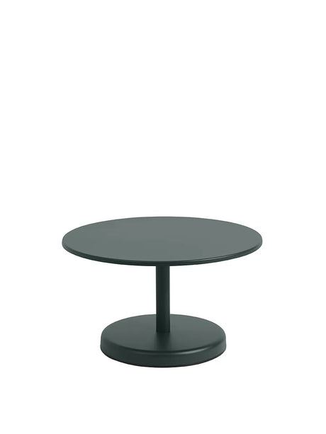 Linear Steel Coffee Table, Ø70 von Muuto - Anthrazit Schwarz - Jacobsen Plus