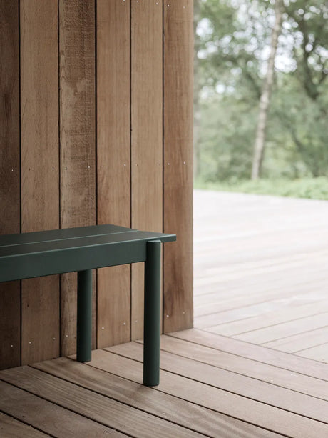 Linear Steel Bench, 170 cm von Muuto - Anthrazit Schwarz - Jacobsen Plus