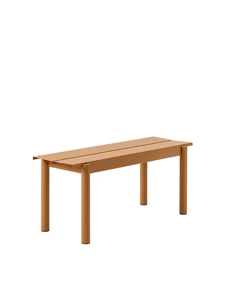 Linear Steel Bench, 110 cm fra Muuto - Burnt orange - Jacobsen Plus