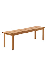 Linear Steel Bench, 170 cm fra Muuto - Burnt orange - Jacobsen Plus