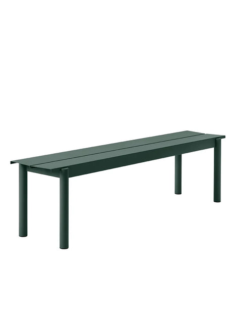Linear Steel Bench, 170 cm fra Muuto - Dark green - Jacobsen Plus