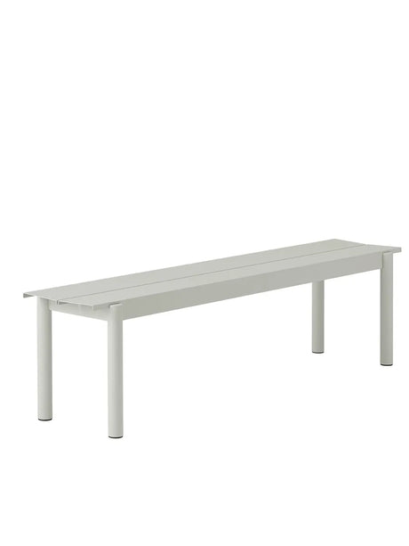 Linear Steel Bench, 170 cm fra Muuto - Grey - Jacobsen Plus