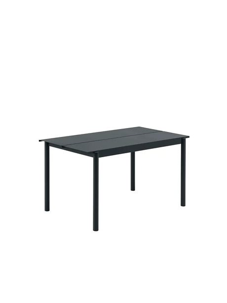 Linear Steel Table, 140x75 cm von Muuto - Anthrazit Schwarz - Jacobsen Plus
