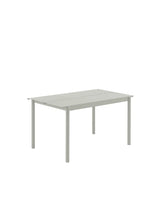 Linear Steel Table, 140x75 cm fra Muuto - Grey - Jacobsen Plus