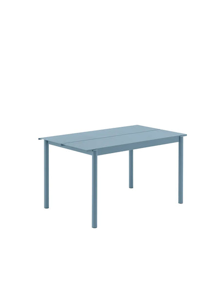Linear Steel Table, 140x75 cm von Muuto - Blassblau - Jacobsen Plus