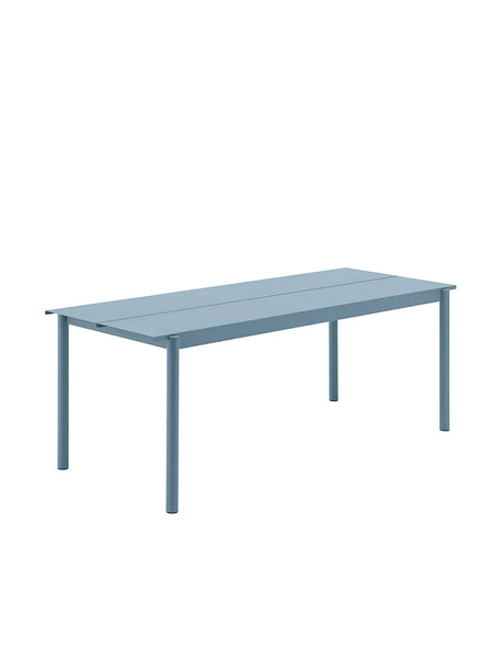 Linear Steel Table, 220x90 cm von Muuto - Blassblau - Jacobsen Plus