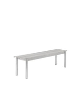 Linear Steel Bench, 170 cm fra Muuto - Warm Galvanized Steel - Jacobsen Plus