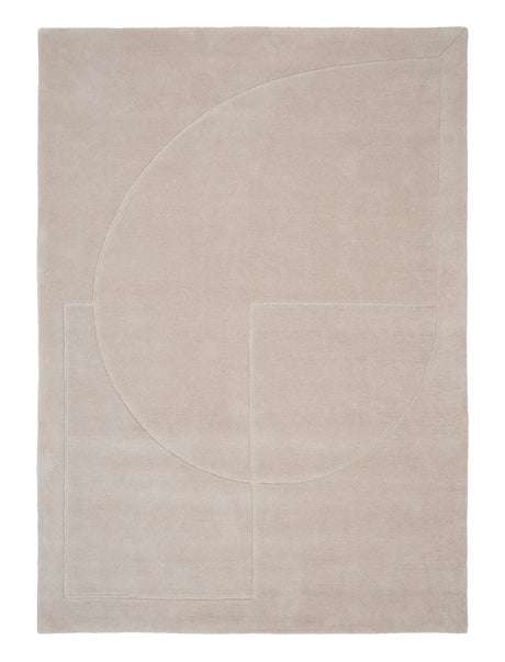 Lineal Poem Teppich, Beige von Linie Design - 140 x 200 cm - Jacobsen Plus