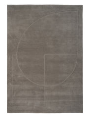 Lineal Poem Teppich, Grey von Linie Design