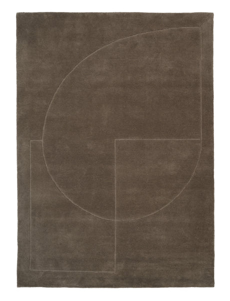 Lineal Poem Teppich, Moss von Linie Design - 140 x 200 cm - Jacobsen Plus