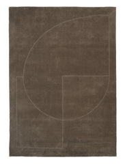 Lineal Poem Teppich, Moss von Linie Design