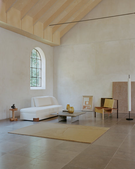 Split Plains Teppich, Mustard von Linie Design - 140 x 200 cm - Jacobsen Plus