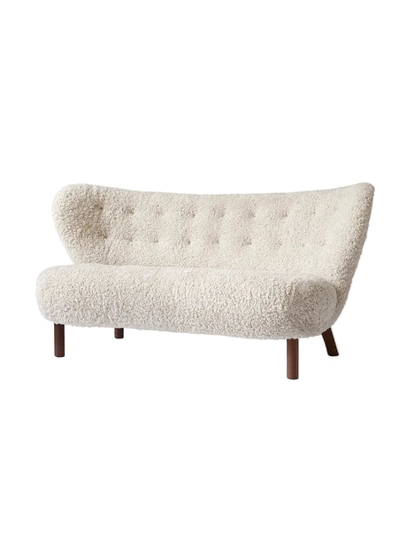 Little Petra Sofa VB2 von &Tradition - Sheepskin Moonlight / Walnuss - Jacobsen Plus
