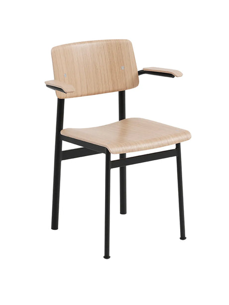 Loft Armchair von Muuto - Eiche – Schwarz - Jacobsen Plus