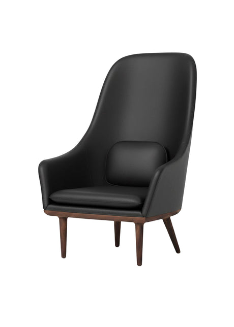 Lunar Highback stol, valnød, Bellagio Black 7925 HR fra Stellar Works - 1 - Jacobsen Plus