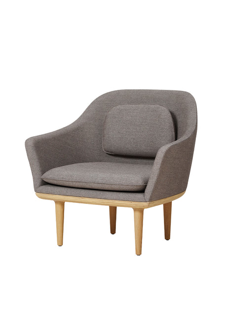 Lunar loungestol, large, eg, Melange Nap 241 HR fra Stellar Works - 1 - Jacobsen Plus