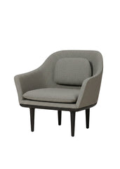 Lunar loungestol, large, sort eg, Melange Nap 111 HR fra Stellar Works