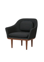 Lunar loungestol, large, valnød, Melange Nap 191 HR fra Stellar Works