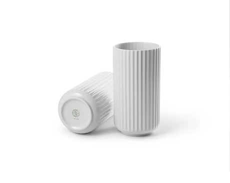 Lyngbyvase in Weiß von Lyngby Porcelæn - H: 20 / Weiß - Jacobsen Plus