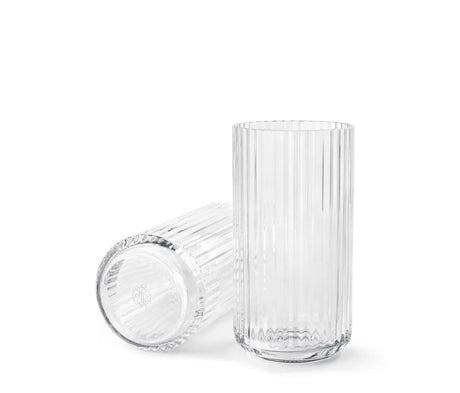 Lyngbyvase aus klarem Glas von Lyngby Porcelæn - H: 20 / Klar - Jacobsen Plus